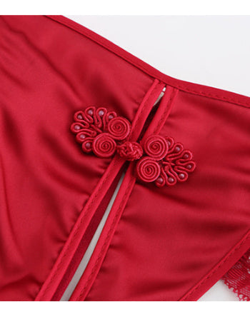 [D04] A Spring Night Worths Thousand Golds Bellyband Two-piece Set