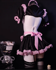 [E04] Sexy Uniform Maid Role-playing Split Skirt Suit